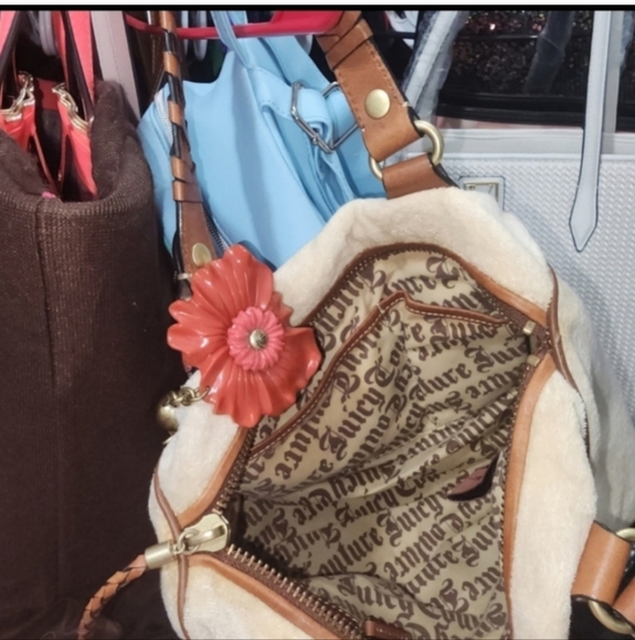 🌺⚘️🏵🌷Gorgeous y2k rare vintage Juicy couture floral satchel - Picture 3 of 9